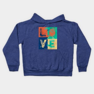 Love Bears All Things, Inspirational Bible Quote Kids Hoodie